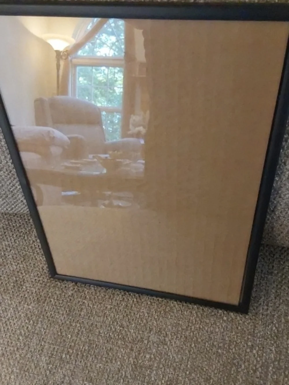 Simple Black Frame with Neutral Backing Board - 8 X 10.5